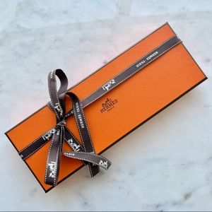 HERMES Gift Box and Ribbon